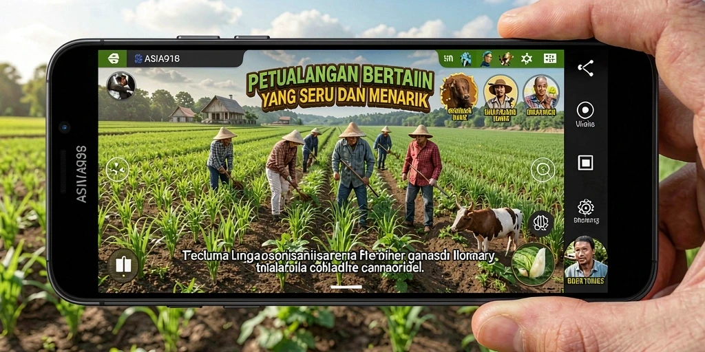 Screenshot ASIA918 menampilkan keseruan bertani dengan grafik yang indah.