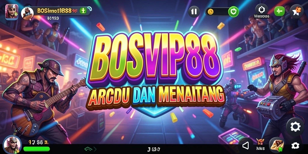 Tampilan gameplay seru dari BOSVIP88 yang menampilkan tantangan Arcade.