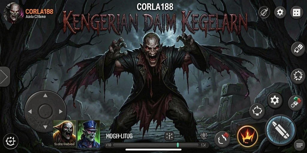Gameplay menyeramkan di CORLA188 yang menampilkan suasana mencekam.