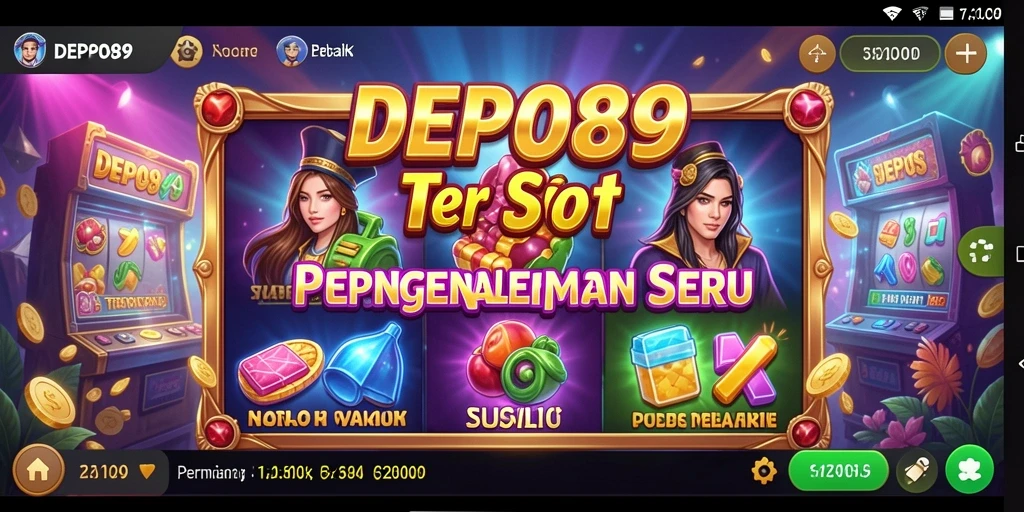 Tampilan menarik dari gameplay Slot di DEPO89.