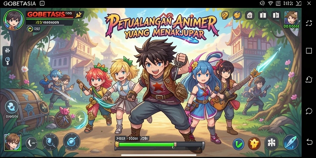 Gameplay seru di GOBETASIA dengan karakter Anime yang menarik.