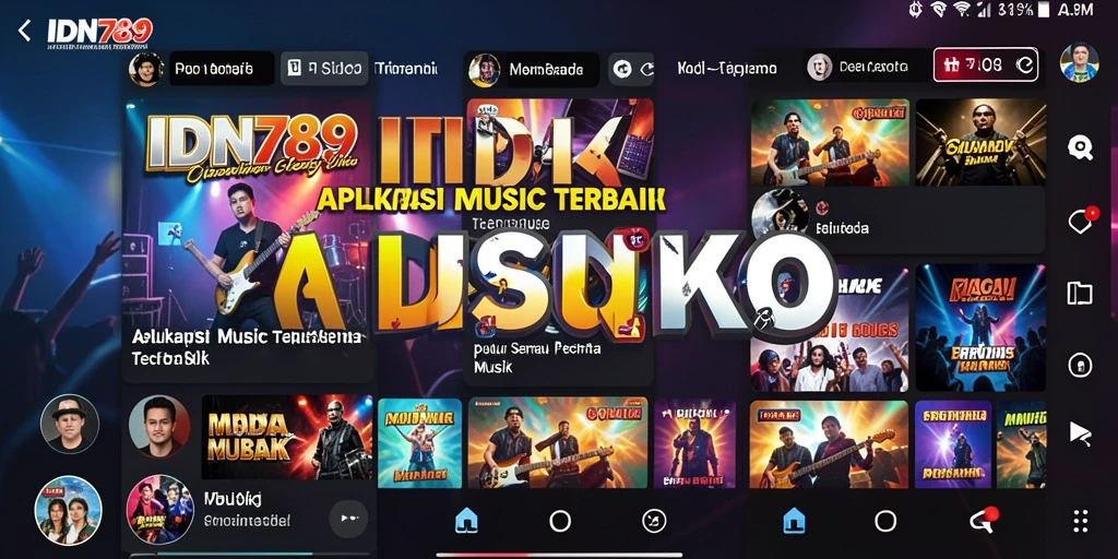 Tampilan gameplay IDN789 dengan fitur interaktif dan pilihan lagu yang beragam.