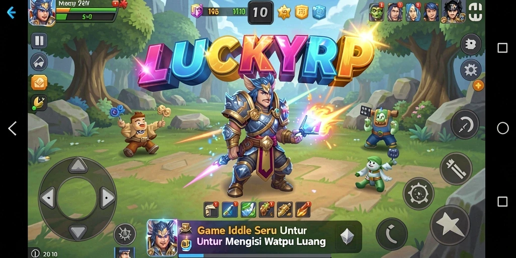 Tampilan gameplay LUCKYRP yang menarik dan memukau.