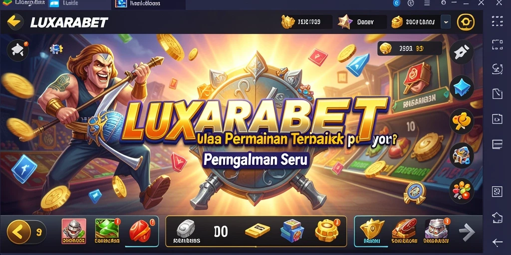 Tampilan utama gameplay LUXARABET yang seru dan interaktif.