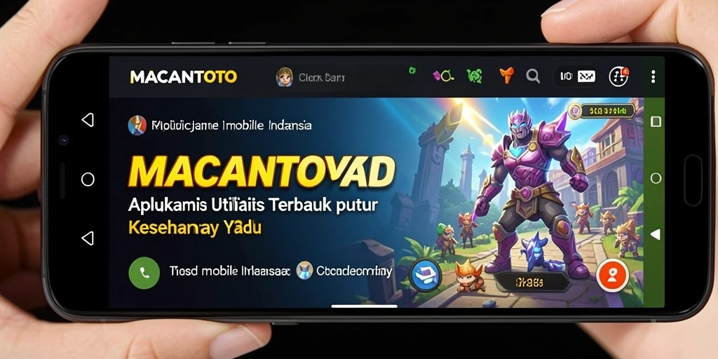 Tampilan antarmuka aplikasi MACANTOTO yang intuitif dan mudah digunakan.