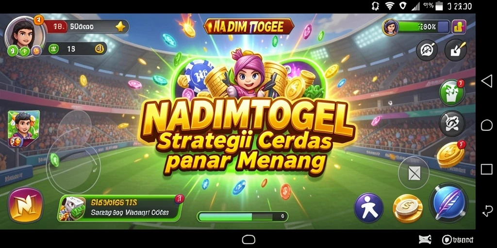 Screenshot dari gameplay NADIMTOGEL yang menunjukkan strategi permainan.