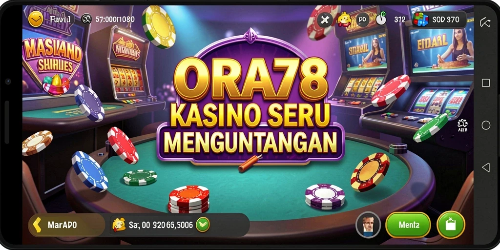 Screenshot ORA78 menampilkan gameplay Kasino yang mendebarkan.