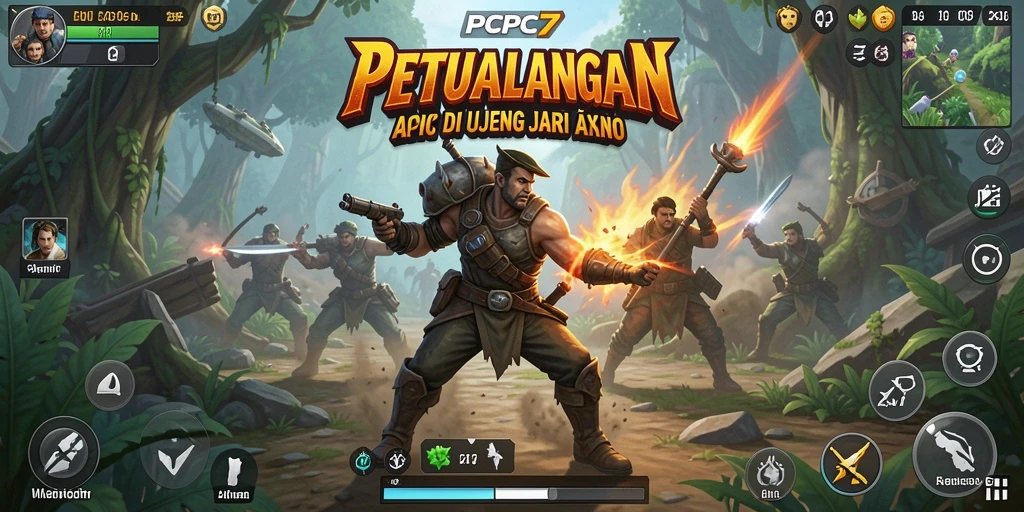 Tampilan permainan PCPC7 yang mengesankan dan penuh aksi.