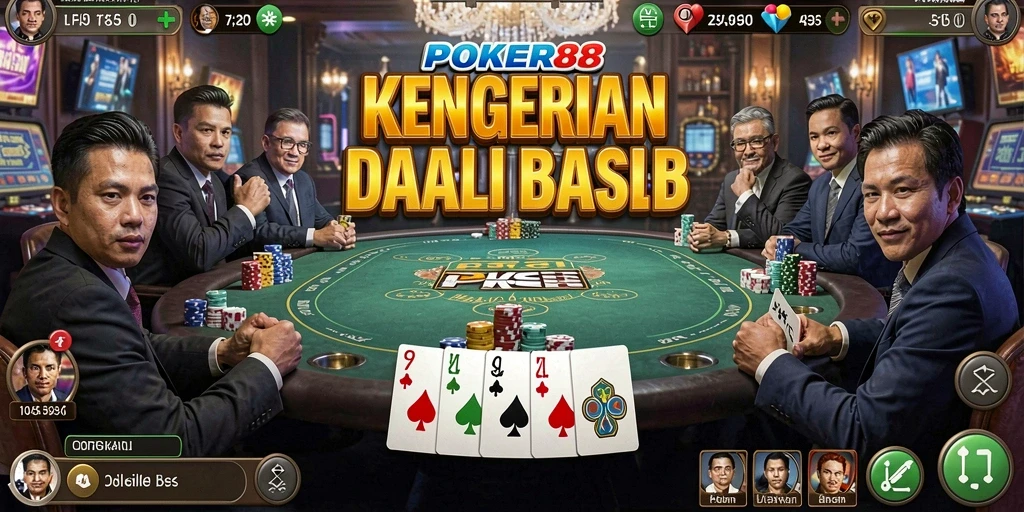 Gameplay POKER88 dengan elemen horor yang mencekam.