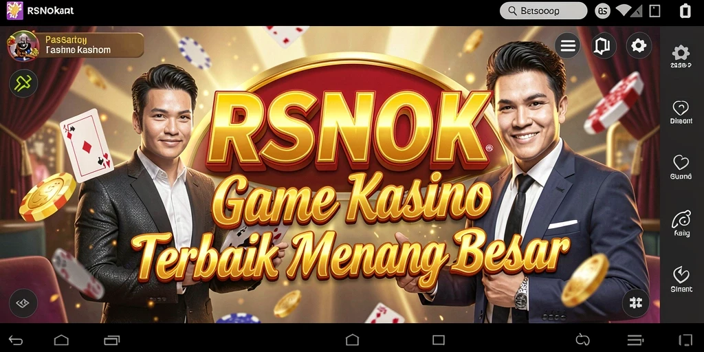 Tampilan gameplay seru RSNOK dengan nuansa Kasino yang nyata.