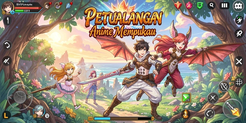 Gameplay RVIP3 yang menarik dengan karakter Anime yang unik.