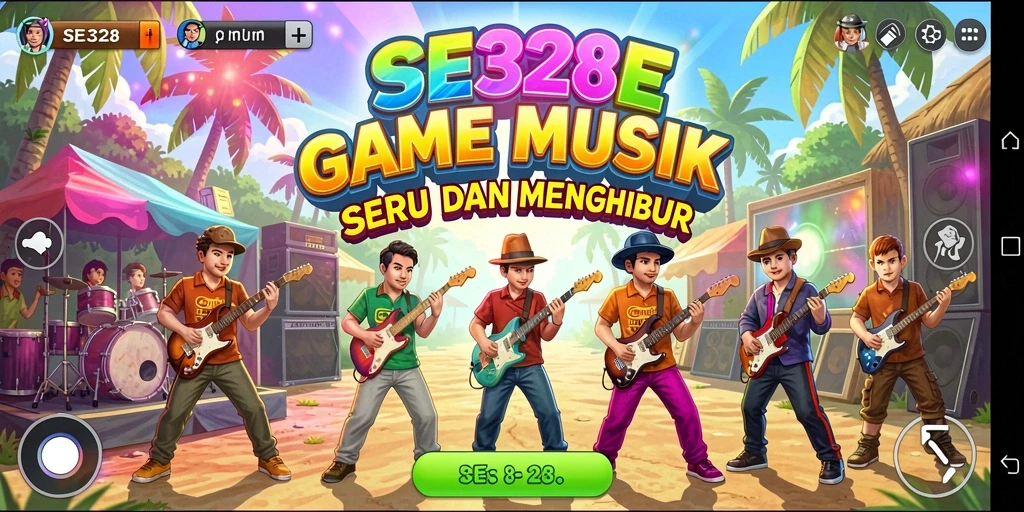 Tangkapan layar SE328 menampilkan gameplay menarik dengan musik yang dinamis.