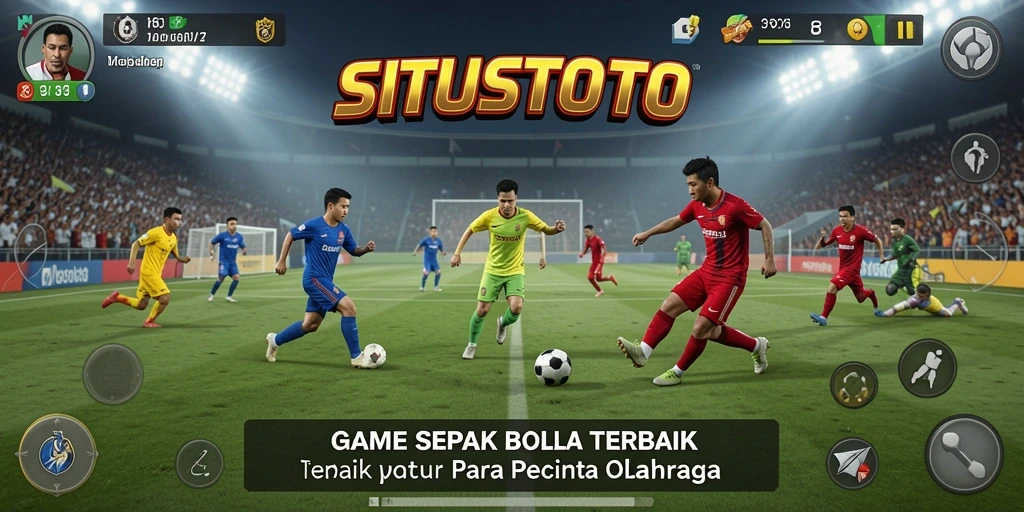 Tampilan screenshot SITUSTOTO menampilkan aksi seru sepak bola.