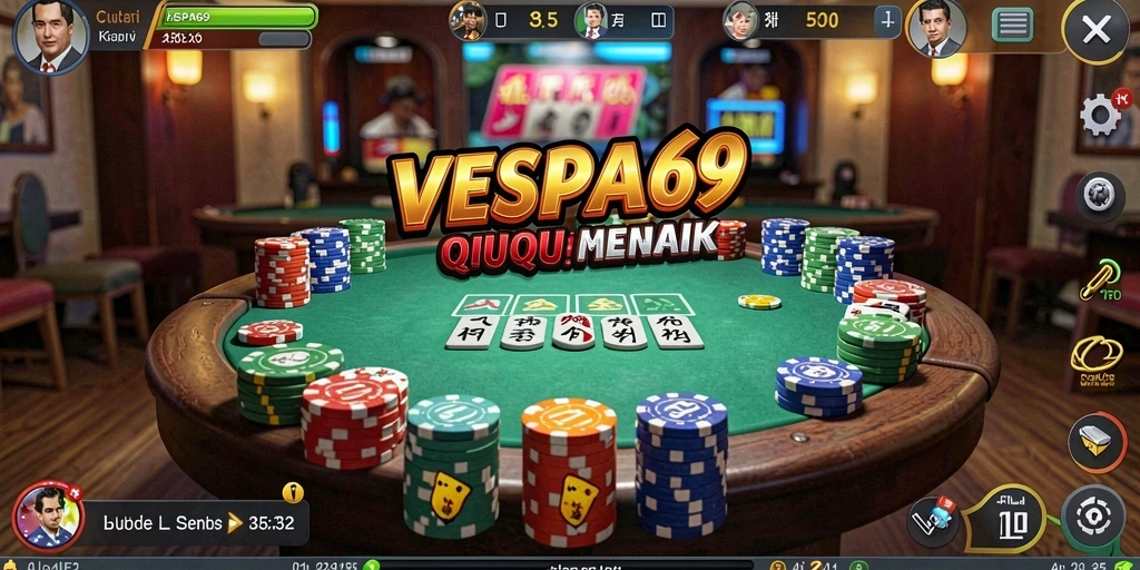 Tampilan gameplay QiuQiu yang menegangkan di VESPA69.