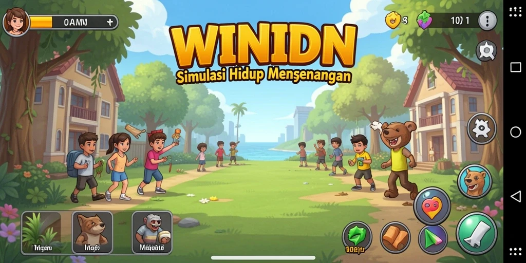 Screenshot WINIDN menampilkan aksi gameplay simulasi yang menarik.